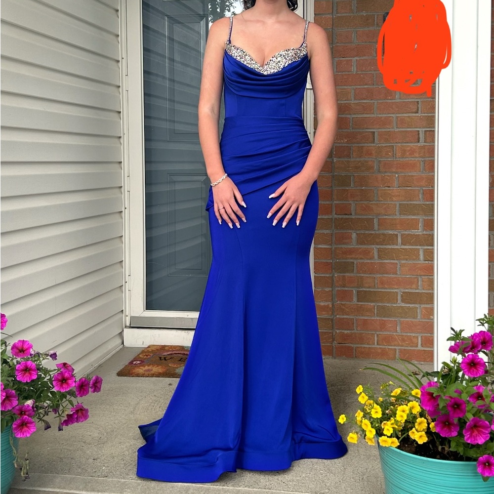 Portia and Scarlett Royal Blue Prom Dress